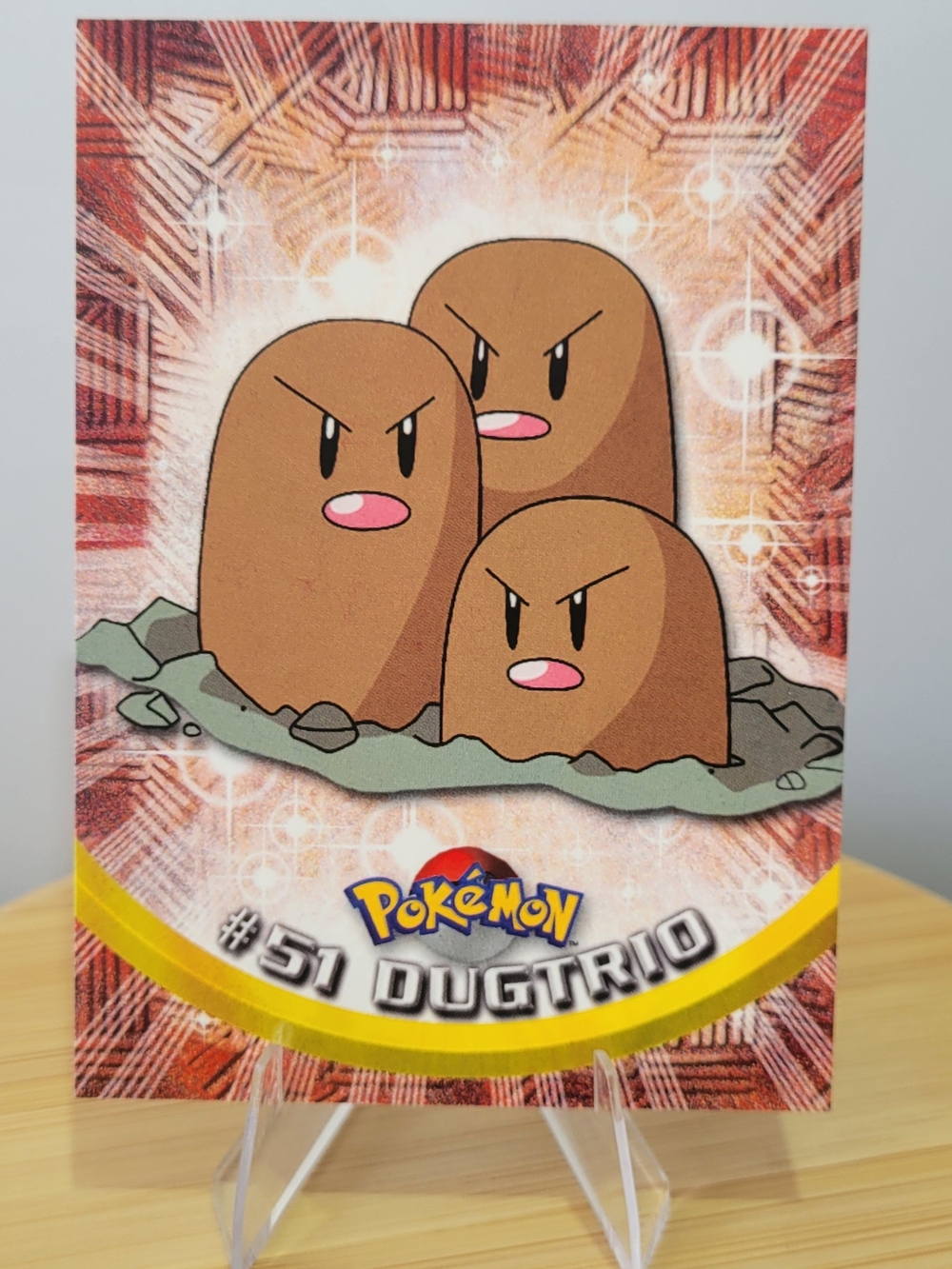 Dugtrio #51 LP - Topps 2000 Pokemon TV Edition - Vintage Card